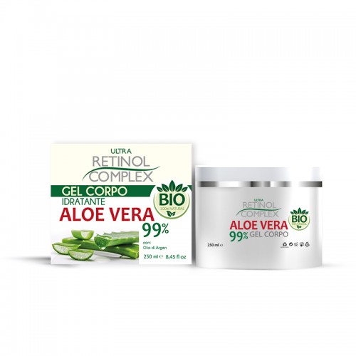 RETINOL COMPLEX GEL MULTIUSO ALOE VERA PER MANI, VISO, CORPO CON OLIO DI ARGAN 250ml